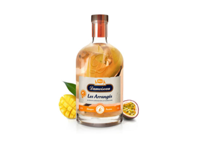 DAMOISEAU ROM LIKØR ARRANGÉ MANGO OG PASSIONSFRUGT 30% 70CL. 