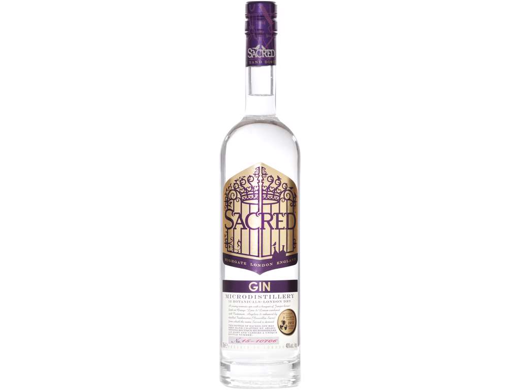 SACRED GIN SPIRITS 43,8% 20CL.  
