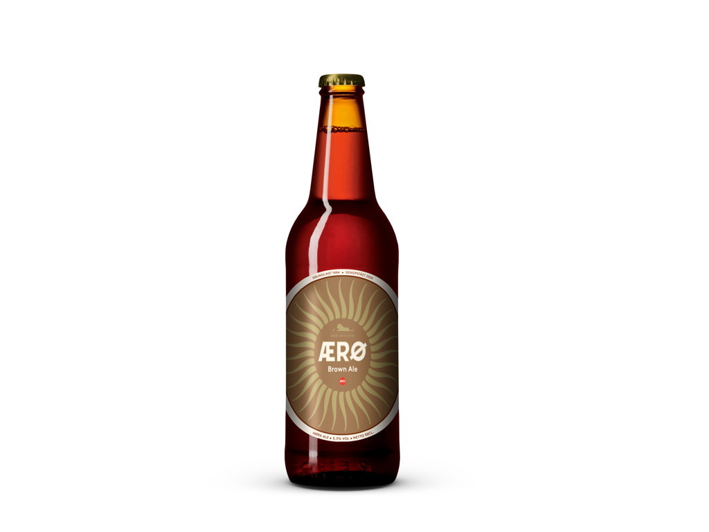 ØL ÆRØ BRYGGERI BROWN ALE 50CL. 5,3% ØKO 