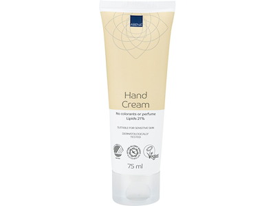 HÅNDCREME ABENA, 75 ML. UDEN FARVE OG PARFUME. 21 % FEDT.