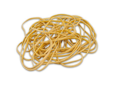 GUMMIBÅND NATUR NR. 18 80MM A 1KG.