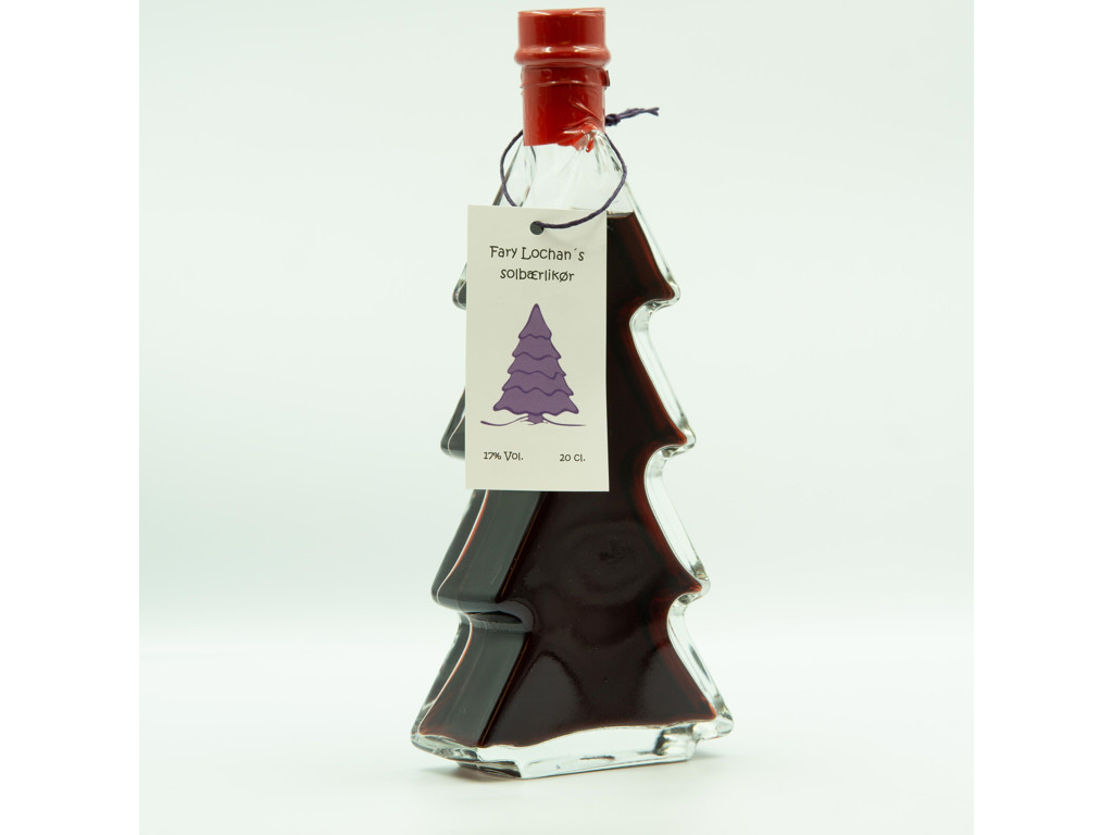 FARY LOCHAN SOLBÆRLIKØR 20CL. 17% I GLASJULETRÆ  