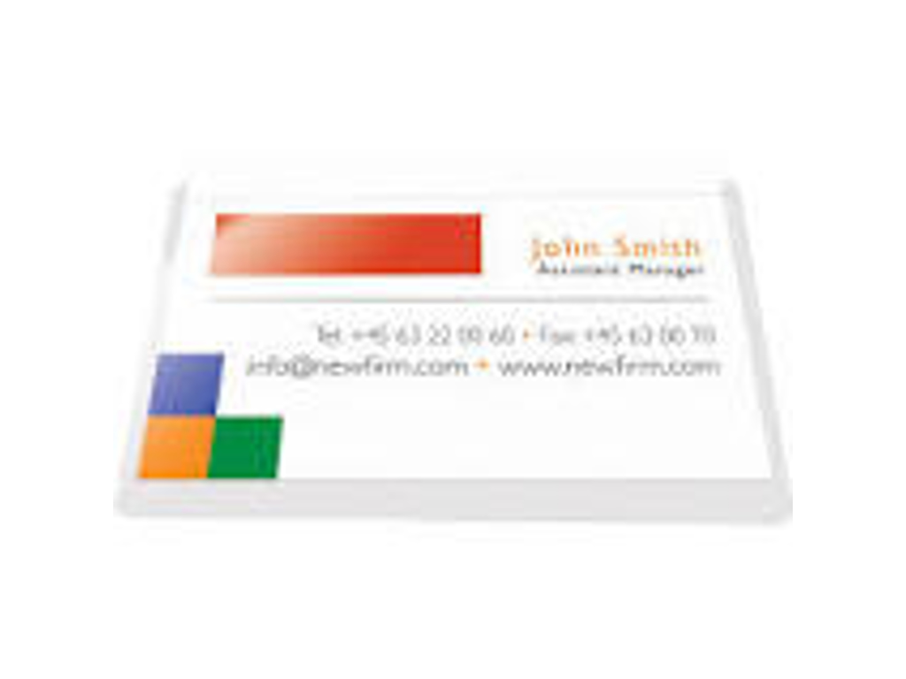 VISITKORTLOMME SELVKLÆB. 60X95MM. PK. A 10 STK. 456700