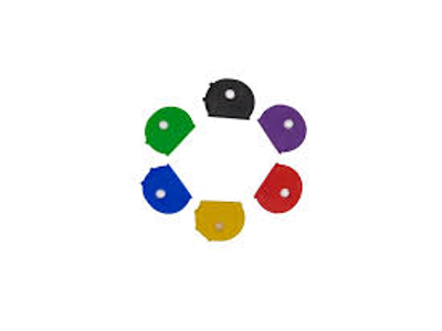 NØGLEHÆTTE RUND LUKKET ASS.FARVER  