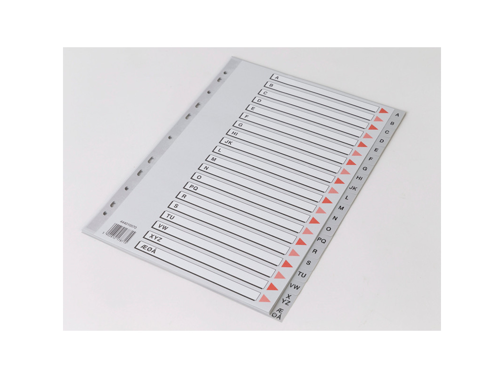 REGISTER Q-LINE A4 PLAST A-Å MED KARTONFORBLAD 17871