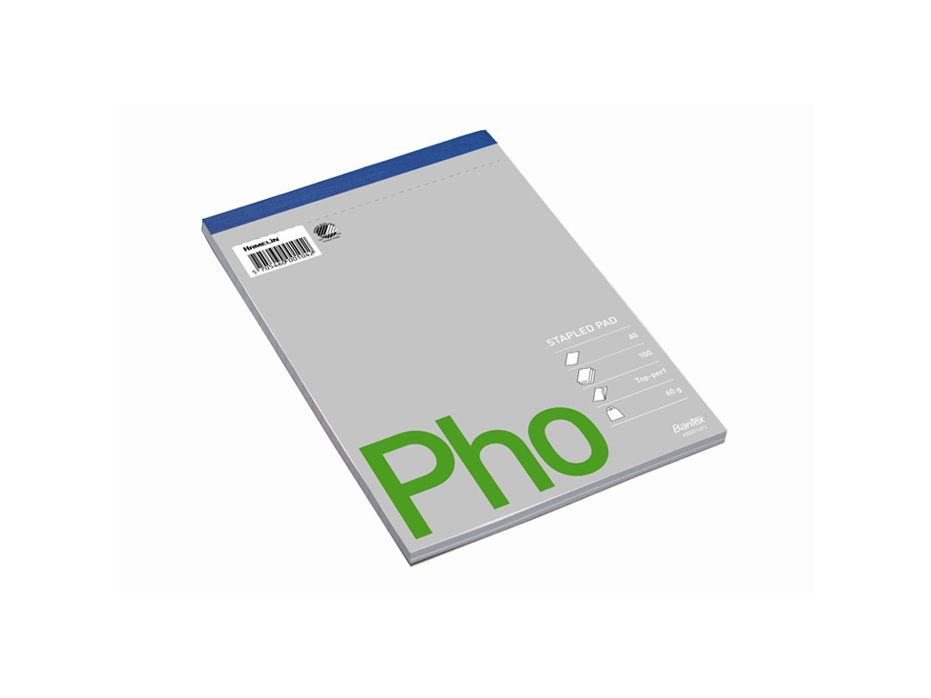 BLOK A5 ULINIERET HVID TOPLIMET OG PERFORERET 100 BLADE 60GR. 100051804