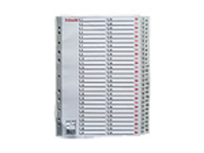 REGISTER ESSELTE A4 1-54 PLAST MED FORBLAD GRÅ 100109 