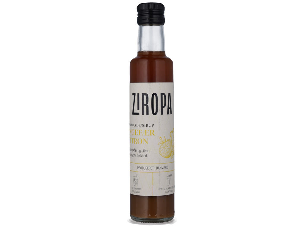 SIRUP ZIROPA INGEFÆR-CITRON 25CL.