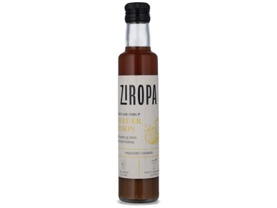 SIRUP ZIROPA INGEFÆR-CITRON 25CL.
