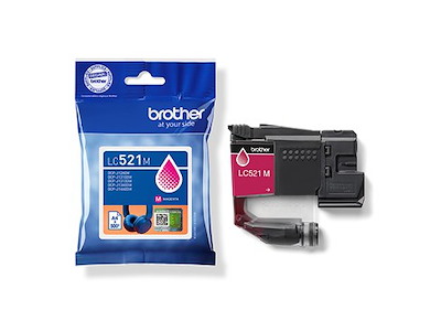BLÆKPATRON BROTHER LC521M MAGENTA 500 SIDER 