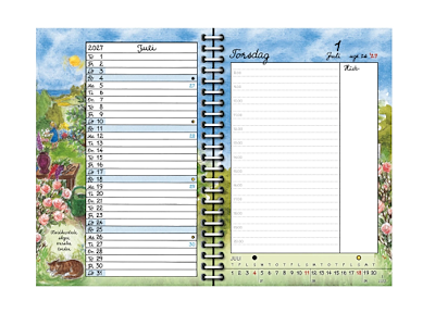 KALENDER PLAKATFORLAGET 2027 DAGKALENDER 13,5X18CM 2751 