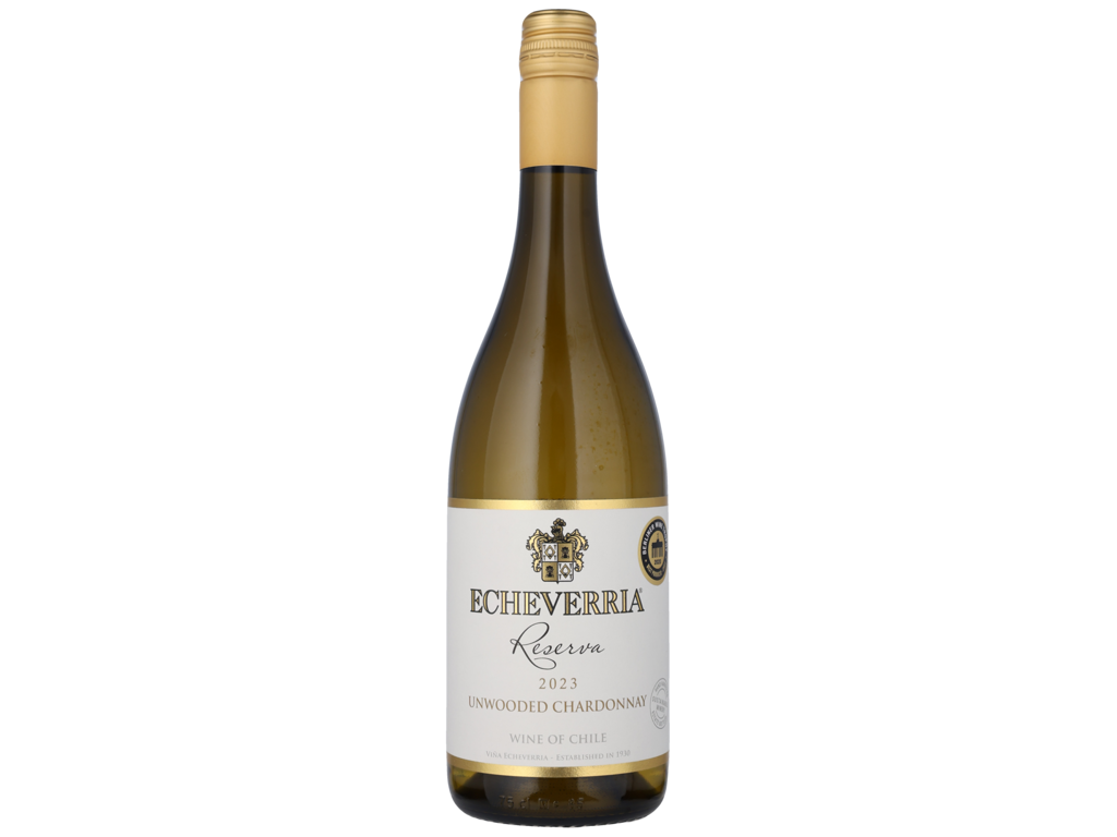 CHARDONNAY RESERVA UNWOODED CURICO VALLEY VINA ECHEVERRIA 2023 13,5% 75CL.
