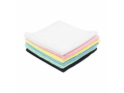 MICROFIBERKLUDE NEUTRAL 40X40CM ØKOTEX SORT PK. A 10 STK. 122727