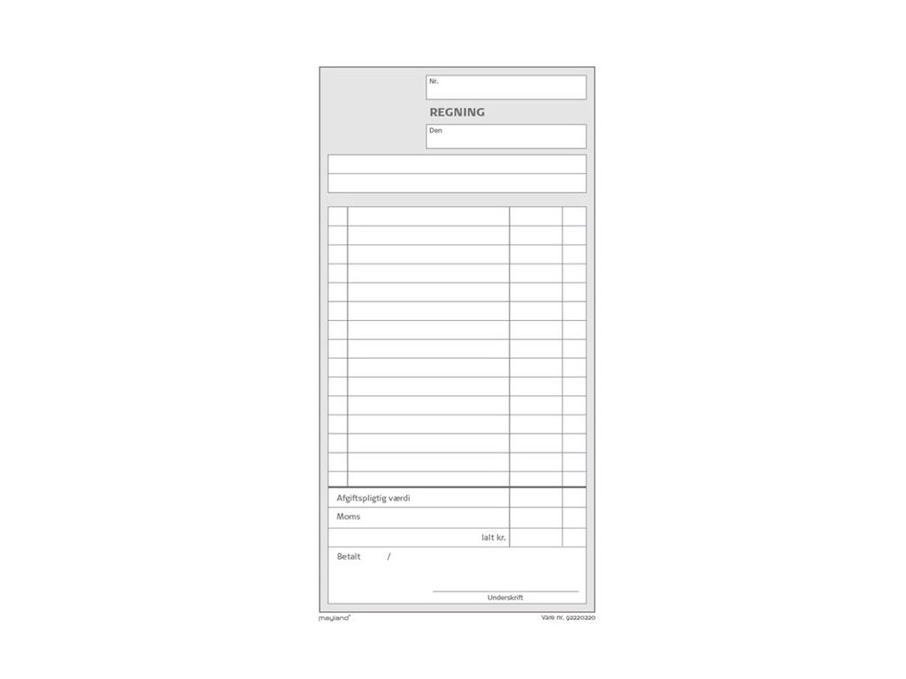 BLANKET REGNINGSBLOK MED AFGIFT 2X50 BLADE 126X200 MM. 92 2202 20 92220220