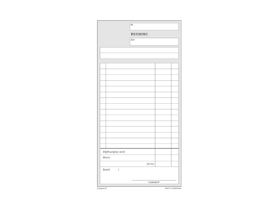 BLANKET REGNINGSBLOK MED AFGIFT 2X50 BLADE 126X200 MM. 92 2202 20 92220220