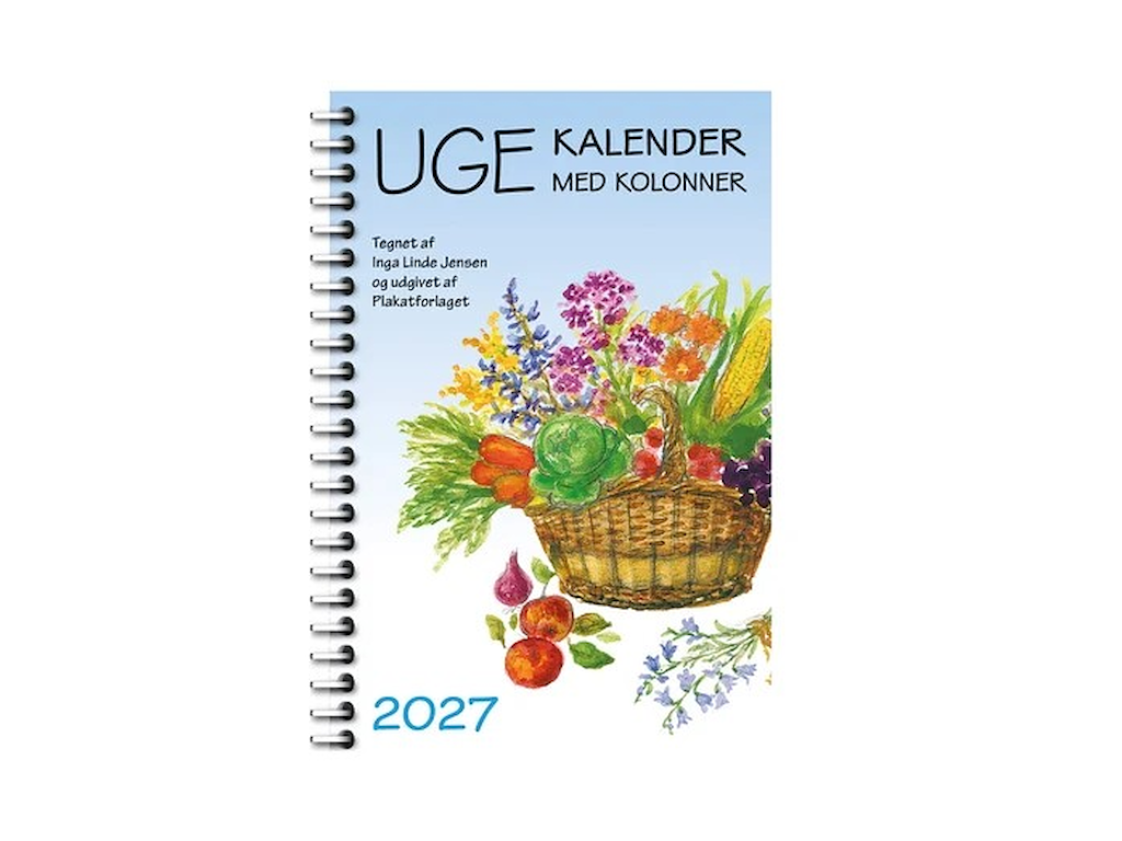 KALENDER PLAKATFORLAGET 2027 UGEKALENDER M. KOLON. 13,5X17,5CM