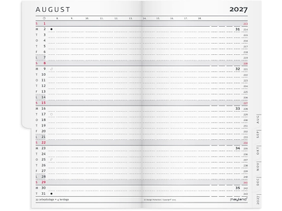 KALENDER MAYLAND 2027 27071500 INDEX PLANNER MINI REFILL 13,2X7,6CM