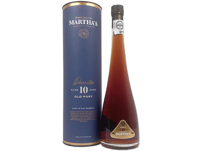 MARTHA'S DECANTER 10 ÅR TAWNY PORT 50CL. 20% I RØR 