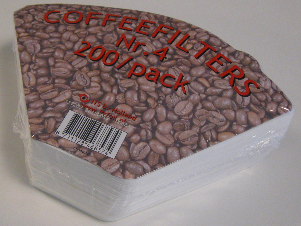 KAFFEFILTER 1X4 200 STK. HVIDE  