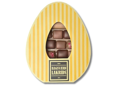 BAGSVÆRD LAKRIDS PÅSKEÆG BLANDET UDVALG 400GR. 