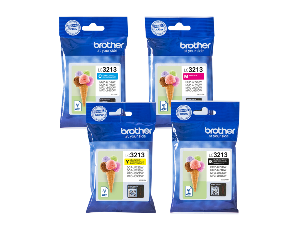 BLÆKPATRON BROTHER LC3213VALUE- PACK BK/C/M/Y 