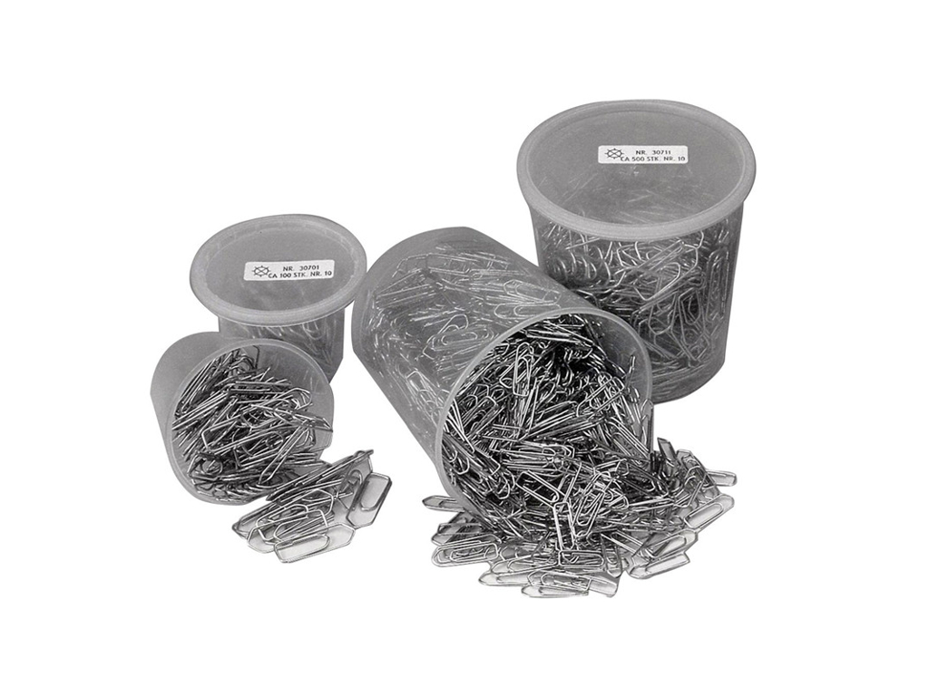 CLIPS ESSELTE 25MM I PLASTDÅSE 1000 STK. 30710 