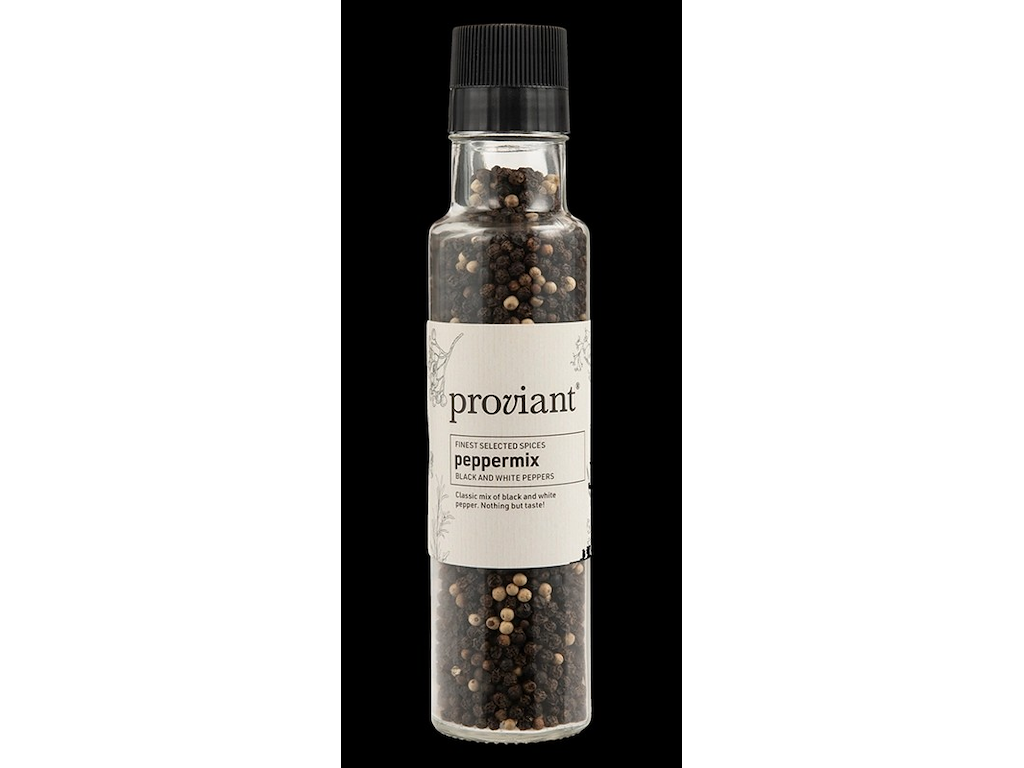 PROVIANT PEBERMIX SORT/HVID I KVÆRN 150GR.