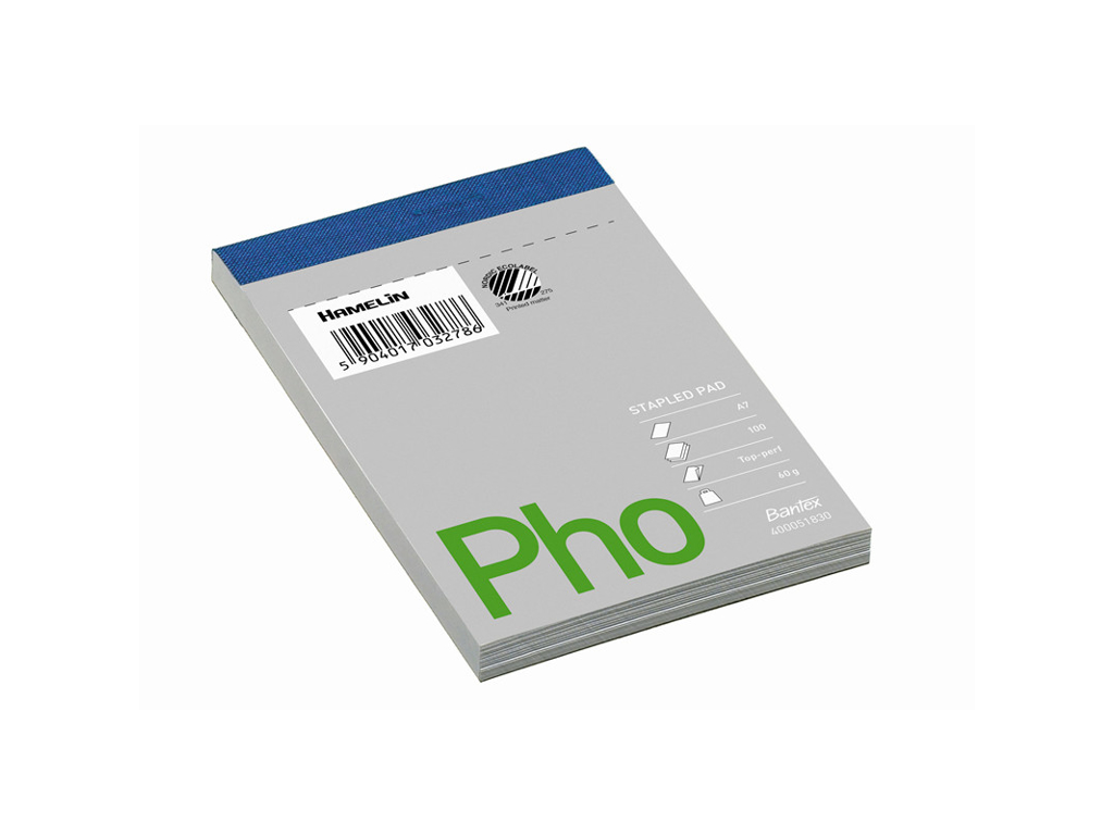 BLOK A7 ULINIERET HVID HÆFTET OG PERFORERET 100 BLADE 400051830