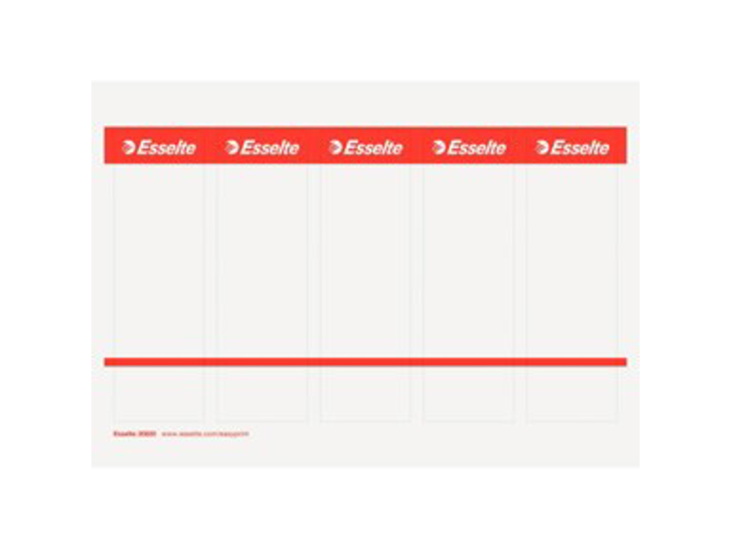 BREVORDNERETIKET ARK TIL 80MM *** RØD 50 STK. PR. PK. 