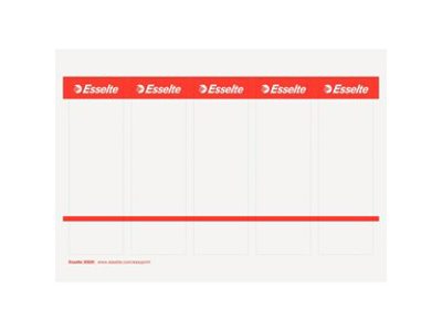 BREVORDNERETIKET ARK TIL 80MM *** RØD 50 STK. PR. PK. 