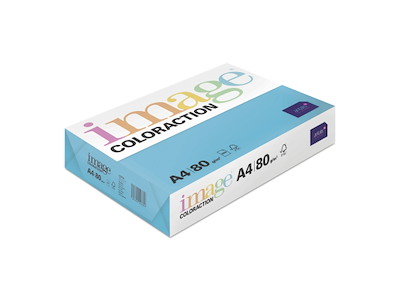 KOPIPAPIR IMAGE COLORACTION A4 80G TURKISBLÅ 77 500 ARK/PK 