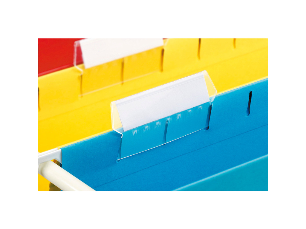 HÆNGEMAPPE ESSELTE INDSTIK HVID TIL FANER 50X15MM A 10 STK. 94613 