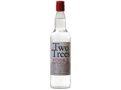 TWO TREES VODKA 37,5% IRISH VODKA WEST CORK DISTILLERS 70CL. 