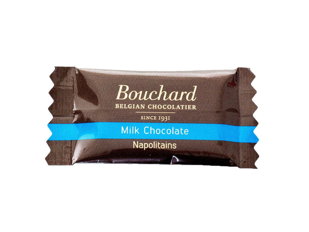 CHOKOLADE BOUCHARD LYS BELGISK  1KG. A 5GR. FLOWPAKKET 