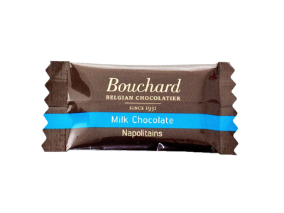 CHOKOLADE BOUCHARD LYS BELGISK  1KG. A 5GR. FLOWPAKKET 