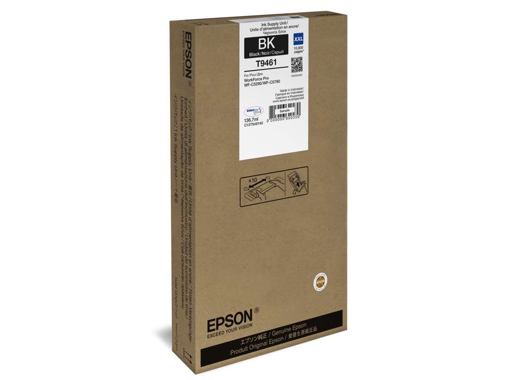 BLÆKPATRON EPSON WF-C5X90 SERIEN XXL BLACK 10000 SIDER C13T946140 TIL C5290/5790