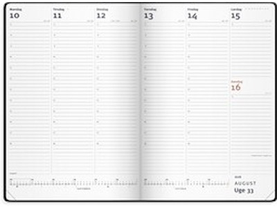 KALENDER MAYLAND 2026 26194000 CITY DIPLOMAT UGEKALENDER SORT 25X17,5CM
