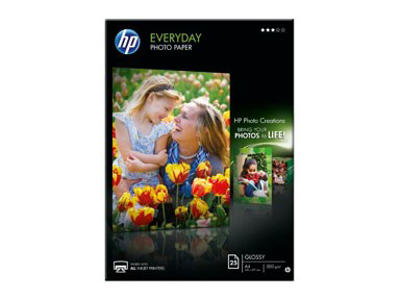FOTOPAPIR HP A4 EVERYDAY HPQ5451A 200 GR. 25 ARK TIL INKJET PRINTER 