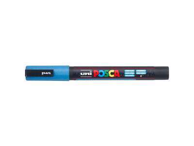 MARKER UNI-POSCA PC-3ML GLITTER BLUE 