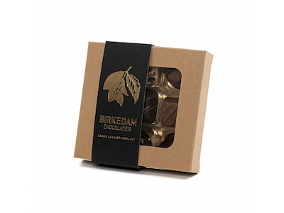 BIRKEDAM CHOCOLATIER CHOKOLADE ÆSKE 9 STK. 90GR.