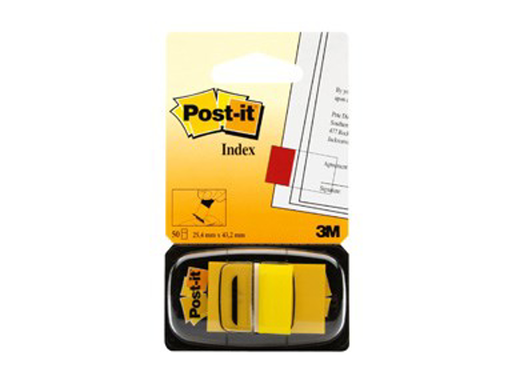 POST-IT INDEXFANE 680-5 GUL 25,4X43,2XX 50STK/PK 