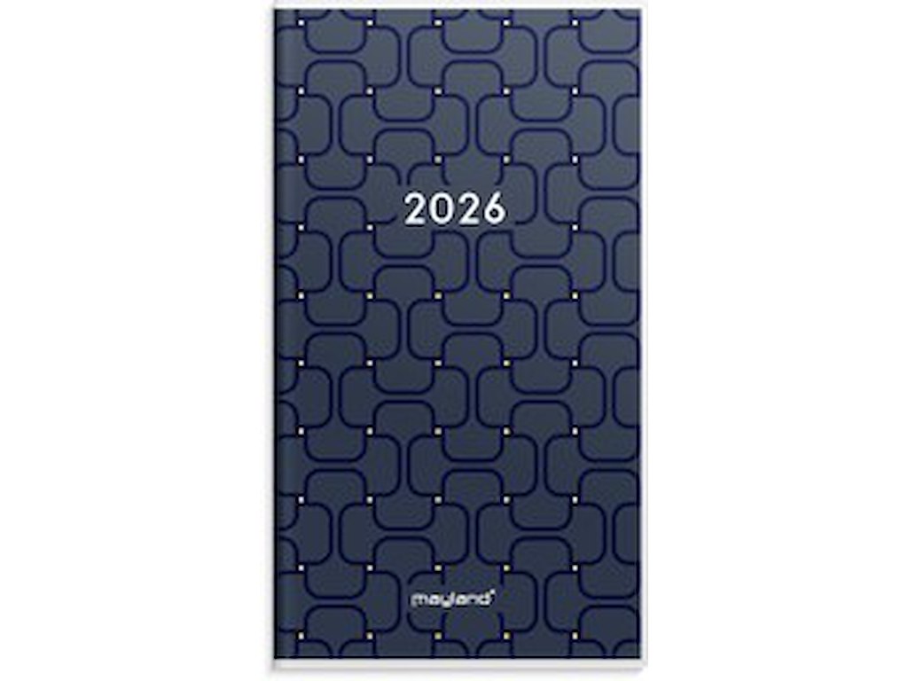 KALENDER MAYLAND 2026 26090070 INDEX PLANNER MÅNED MED TLF./ADR.REGISTER 8,8X16,6CM