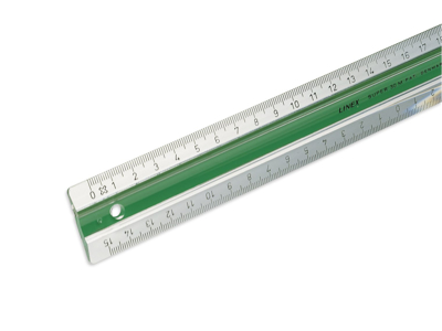 LINIAL LINEX PLAST M/GUMMISKINNE 30CM S30 