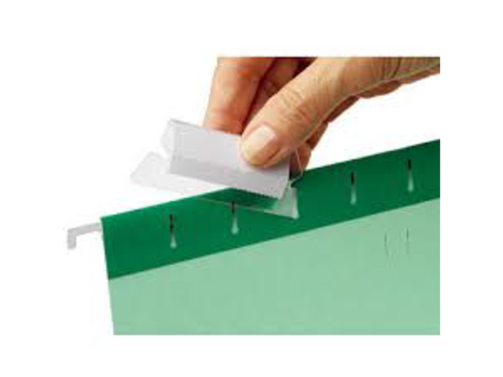 HÆNGEMAPPE ESSELTE STANDARD A4 FANE 50X15MM KLAR MED INDSTK 94514