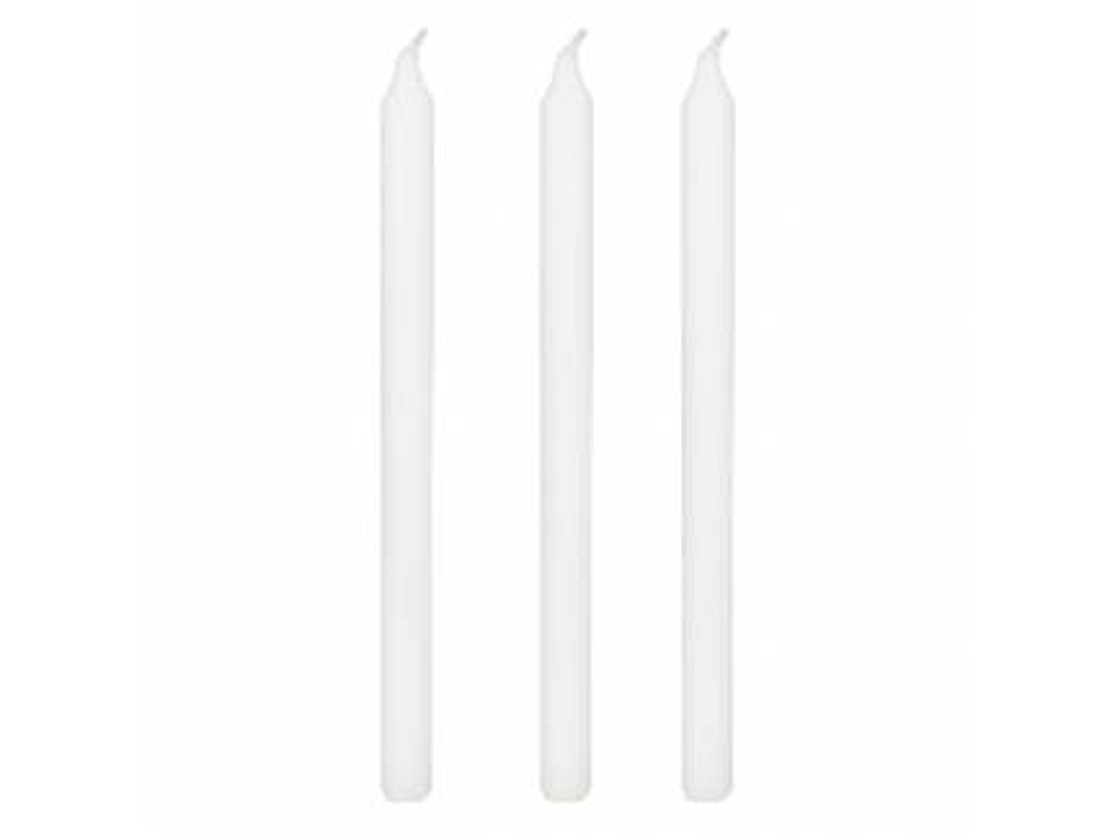 LYS RUSTIK HVID 29 CM A 50 STK  