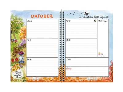 KALENDER PLAKATFORLAGET 2027 UGEKALENDER A5 15X21CM 2732 