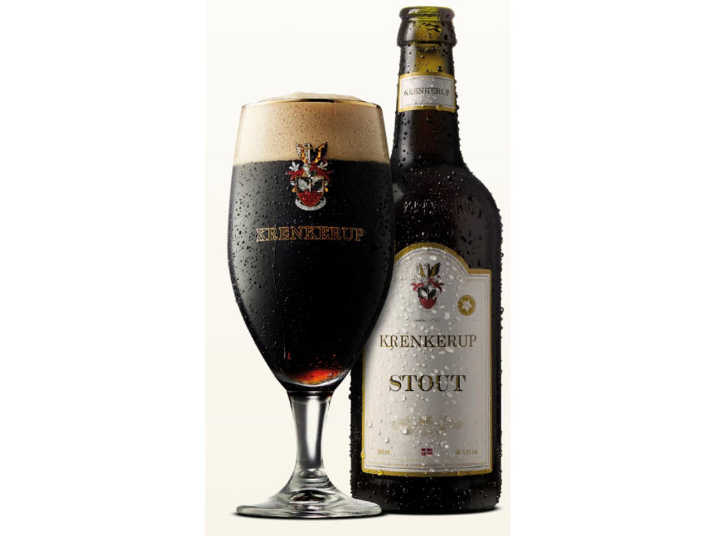 ØL KRENKERUP GODS 50CL. 5,3% STOUT INCL. PANT