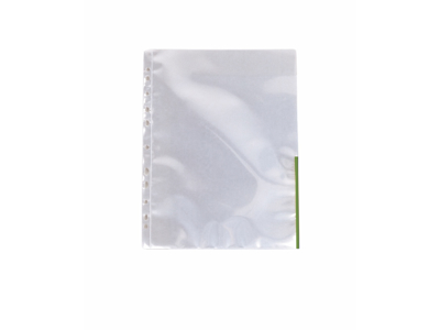 PLASTLOMME ESSELTE SIGNALLOMME A4 HALVT ÅBEN GRØN KANT 55366 