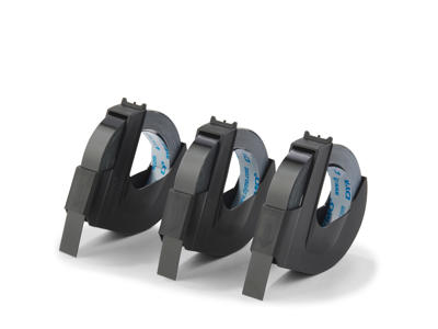 PRÆGETAPE DYMO EMBOSSING 9MMX3M SORT 3D A 3 RL. S0847730      *** 