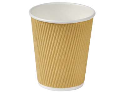 KAFFEBÆGER PAP NATURE LINE 25CL. RIPPLE WALL PS. A 25 STK. 